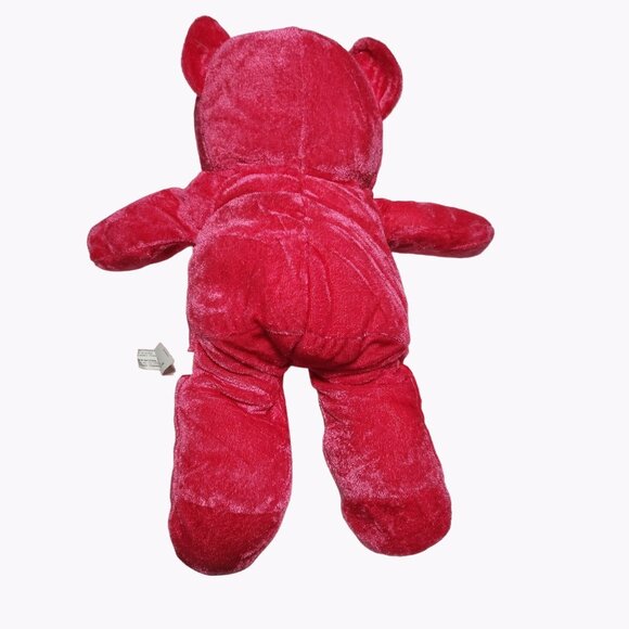 Toy Factory Pink Teddy Bear 12 inch Ribbon Bow Plush Stuffed Animal - Picture 2 of 4